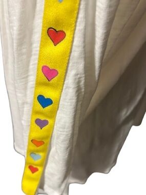 100% Cotton Hearts TOP LIGNE Extra Large Multicolored Designe Long Sleeved Tee